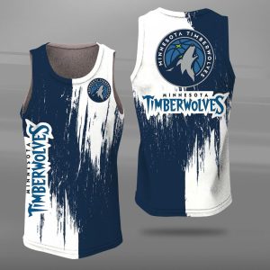 Minnesota Timberwolves Unisex Tank Top Basketball Jersey Style Gym Muscle Tee JTT143