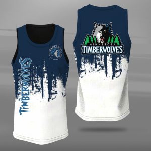 Minnesota Timberwolves Unisex Tank Top Basketball Jersey Style Gym Muscle Tee JTT331