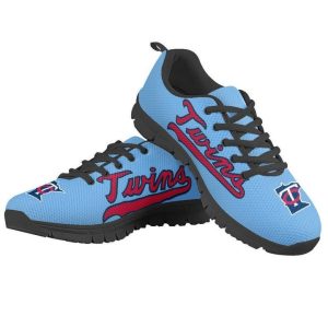 Minnesota Twins MLB Canvas Shoes Running Shoes Black Shoes Fly Sneakers