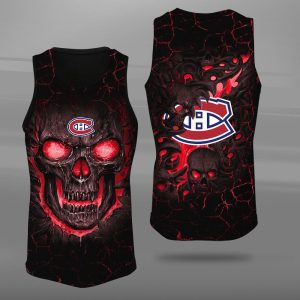 Montreal Canadiens Unisex Tank Top Basketball Jersey Style Gym Muscle Tee JTT395