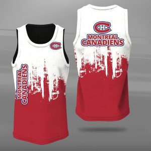 Montreal Canadiens Unisex Tank Top Basketball Jersey Style Gym Muscle Tee JTT460