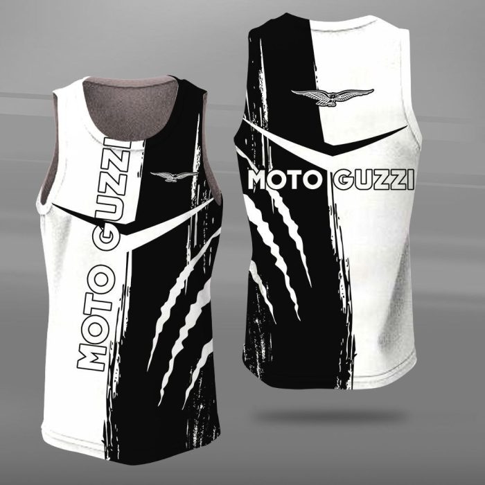 Moto Guzzi Unisex Tank Top Basketball Jersey Style Gym Muscle Tee JTT101