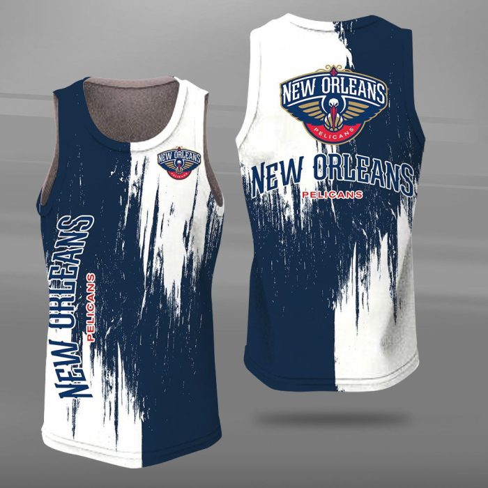 New Orleans Pelicans Unisex Tank Top Basketball Jersey Style Gym Muscle Tee JTT150
