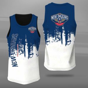 New Orleans Pelicans Unisex Tank Top Basketball Jersey Style Gym Muscle Tee JTT366