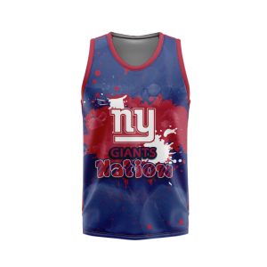 New York Giants Unisex Tank Top Basketball Jersey Style Gym Muscle Tee JTT924