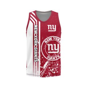 New York Giants Unisex Tank Top Basketball Jersey Style Gym Muscle Tee JTT930
