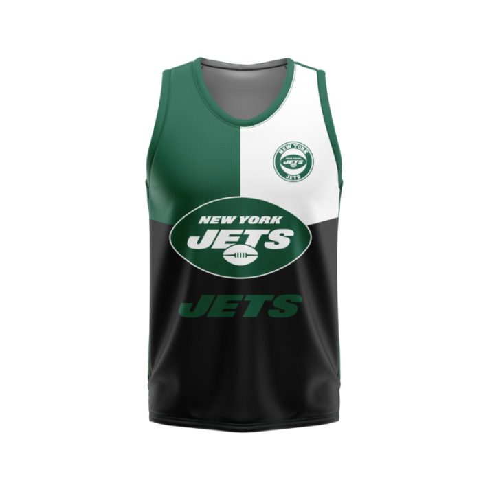 New York Jets Unisex Tank Top Basketball Jersey Style Gym Muscle Tee JTT963