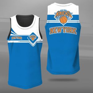 New York Knicks Unisex Tank Top Basketball Jersey Style Gym Muscle Tee JTT182