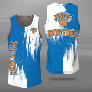 New York Knicks Unisex Tank Top Basketball Jersey Style Gym Muscle Tee JTT211