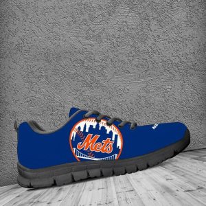 New York Mets MLB Canvas Shoes Running Shoes Black Shoes Fly Sneakers