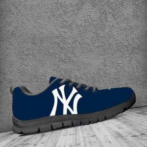New York Yankees MLB Canvas Shoes Running Shoes Black Shoes Fly Sneakers