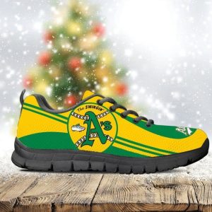 Oakland Athletics MLB Teams Canvas Shoes Running Shoes Black Shoes Fly Sneakers