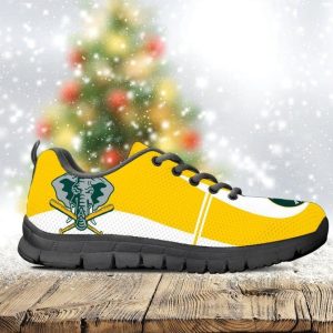 Oakland Athletics MLB Teams Canvas Shoes Running Shoes White Shoes Fly Sneakers