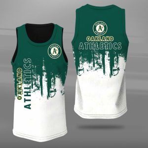 Oakland Athletics Unisex Tank Top Basketball Jersey Style Gym Muscle Tee JTT402