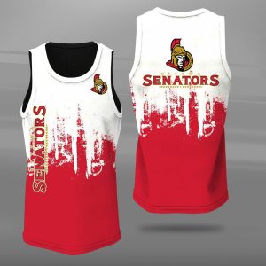Ottawa Senators Unisex Tank Top Basketball Jersey Style Gym Muscle Tee JTT390