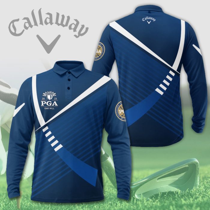 PGA Championship Callaway Long Sleeve Polo Shirt Golf Shirt GLP028