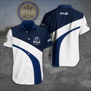 PGA Championship Ping Hawaiian Button Shirt Short Sleeve Shirt GSS953