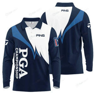 PGA Championship Ping Long Sleeve Polo Shirt Golf Shirt GLP044