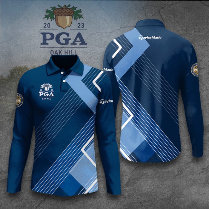 PGA Championship Taylormade Long Sleeve Polo Shirt Golf Shirt GLP008