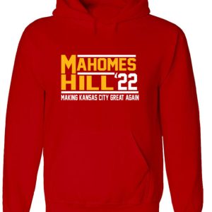 Patrick Mahomes Tyreek Hill Kansas City Chiefs 2022 Crew Hooded Sweatshirt Unisex Hoodie