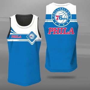 Philadelphia 76ers Unisex Tank Top Basketball Jersey Style Gym Muscle Tee JTT175