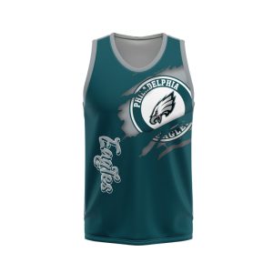 Philadelphia Eagles Unisex Tank Top Basketball Jersey Style Gym Muscle Tee JTT660
