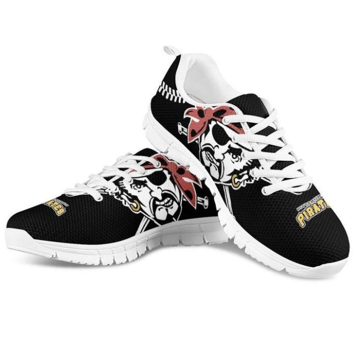Pittsburgh Pirates MLB Canvas Shoes Running Shoes White Shoes Fly Sneakers