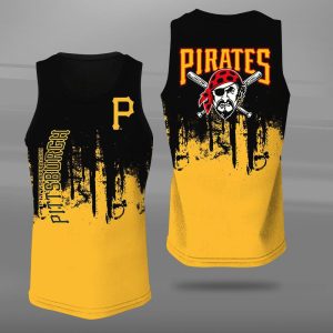Pittsburgh Pirates Unisex Tank Top Basketball Jersey Style Gym Muscle Tee JTT371