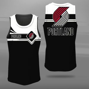 Portland Trail Blazers Unisex Tank Top Basketball Jersey Style Gym Muscle Tee JTT206