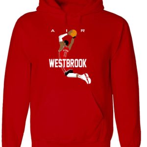 Russell Westbrook Brodie Rockets "Air Dunk" Hooded Sweatshirt Unisex Hoodie