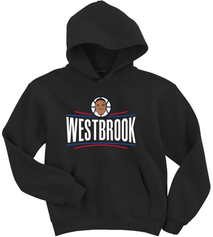 Russell Westbrook La Los Angeles Clippers Logo Crew Hooded Sweatshirt Unisex Hoodie