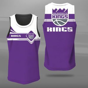 Sacramento Kings Unisex Tank Top Basketball Jersey Style Gym Muscle Tee JTT131
