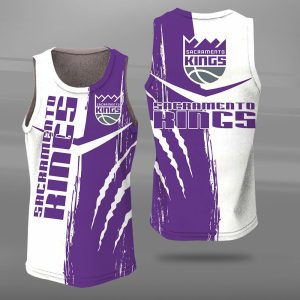 Sacramento Kings Unisex Tank Top Basketball Jersey Style Gym Muscle Tee JTT138