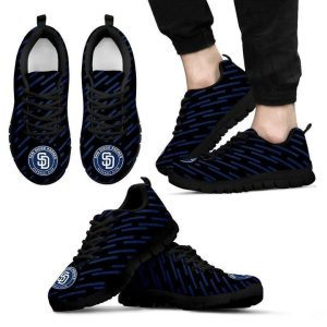 San Diego Padres MLB Canvas Shoes Running Shoes Black Shoes Fly Sneakers