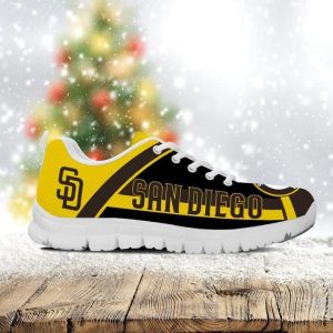 San Diego Padres MLB Teams Canvas Shoes Running Shoes White Shoes Fly Sneakers