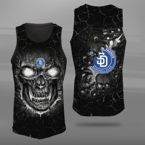San Diego Padres Unisex Tank Top Basketball Jersey Style Gym Muscle Tee JTT348