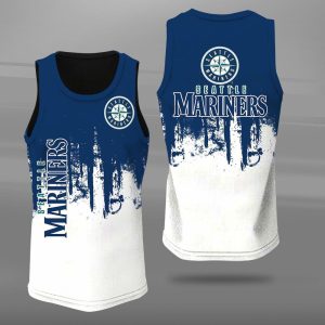 Seattle Mariners Unisex Tank Top Basketball Jersey Style Gym Muscle Tee JTT482