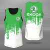 Skoda Unisex Tank Top Basketball Jersey Style Gym Muscle Tee JTT574