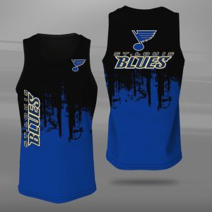 St Louis Blues Unisex Tank Top Basketball Jersey Style Gym Muscle Tee JTT522