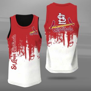 St Louis Cardinals Unisex Tank Top Basketball Jersey Style Gym Muscle Tee JTT339