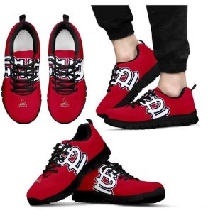 St. Louis Cardinals MLB Canvas Shoes Running Shoes Black Shoes Fly Sneakers