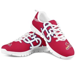 St. Louis Cardinals MLB Canvas Shoes Running Shoes White Shoes Fly Sneakers