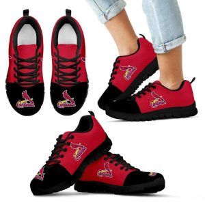 St. Louis Cardinals MLB Football Canvas Shoes Running Shoes Black Shoes Fly Sneakers