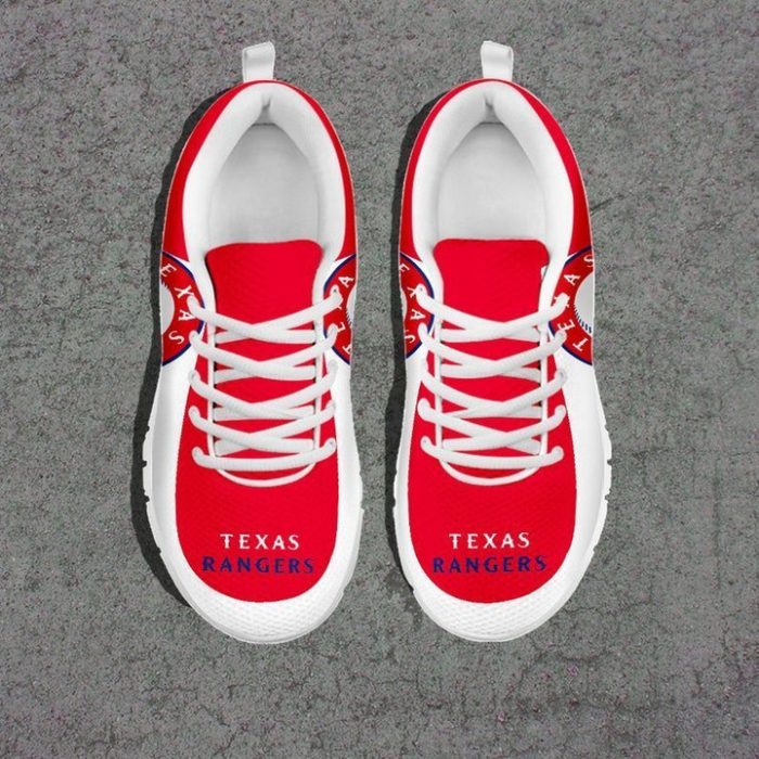 Texas Rangers MLB Teams Canvas Shoes Running Shoes White Shoes Fly Sneakers
