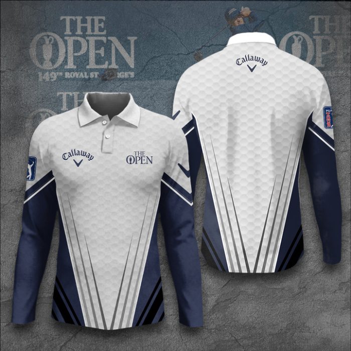 The Open Championship Callaway Long Sleeve Polo Shirt Golf Shirt GLP003