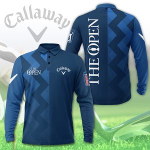 The Open Championship Callaway Long Sleeve Polo Shirt Golf Shirt GLP010