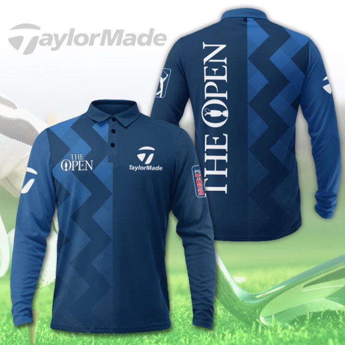 The Open Championship Taylormade Long Sleeve Polo Shirt Golf Shirt GLP012