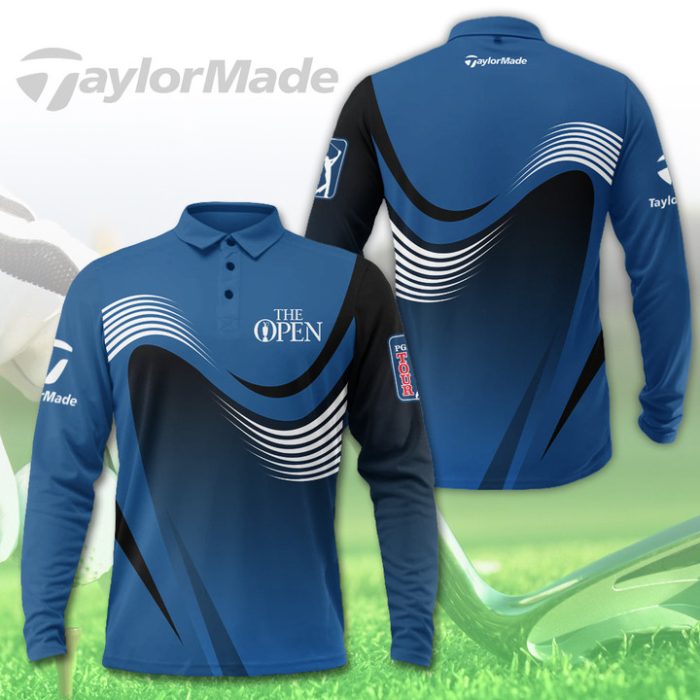 The Open Championship Taylormade Long Sleeve Polo Shirt Golf Shirt GLP024