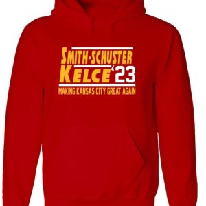 Travis Kelce Juju Smith-Schuster Kansas City Chiefs 23 Crew Hooded Sweatshirt Unisex Hoodie