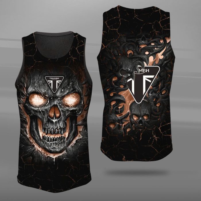 Triumph Skull Unisex Tank Top Basketball Jersey Style Gym Muscle Tee JTT576